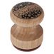 BUTTERER Rayher stempel, motief dankje, hout, 1 stuk, rond ø 3 cm
