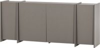 WOOOD Brock Dressoir 200 CM - Essen Fineer - Warmgrijs - 85x200x44