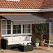 vidaXL Elektrische uitrolbare zonnescherm, antraciet, 3,5 x 2 meter