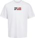 JACK&JONES JWHCORP GRAPHIC TEE SS O-NECK SN Heren T-shirts Maat S Wit Katoen