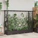 VidaXL Verhoogd bed met trellis en dak bruin 203 x 40 x 121 cm pp