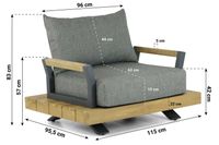 Santika Furniture Santika Supreme lounge tuinstoel