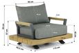 Santika Furniture Santika Supreme lounge tuinstoel