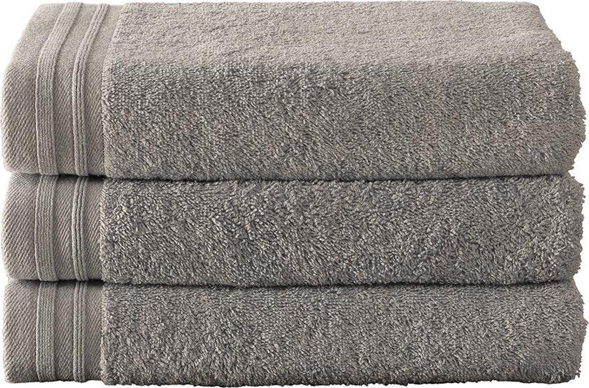 De Witte Lietaer Imagine Badhanddoeken - Taupe - 50x100 cm - Set van 3