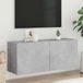 Maison Exclusive - meuble TV mural, aspect béton, 100x30x41 cm