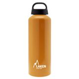 Laken Classic Aluminium drinkfles met brede opening met gesp, BPA-vrije aluminium waterfles, 750 ml, oranje
