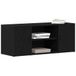 vidaXL meuble TV 100 x 35 x 40 cm chêne noir bois d'ingénierie