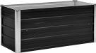 vidaXL Verhoogde Plantenbak 100x40x45 cm Gegalvaniseerd Staal Antraciet