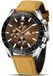 Icecat Chronograaf Montre homme avec bracelet en cuir et design étanche