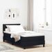 Maison Exclusive - Boxspring avec matelas et tête de lit, noir, 90 x 200 cm, textile