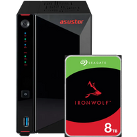 ASUSTOR AS5402T NAS Server with 8TB Seagate IronWolf HDD
