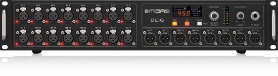 Midas DL16 stagebox - Zwart
