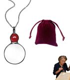 Icecat Loupe collier - 10x vergroting - Zinklegering - Zilver