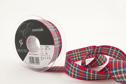 Berisfords Band met tartan-design, blauw, 25