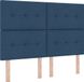 vidaXL LED Boxspringbed met hoofdeinde Blauw 140 x 190 cm Stof