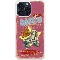 Retro Disco Design Reinforced Hard Case for Apple iPhone 15