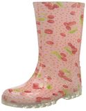 BECK Regenlaarzen 'Kirschen' groen / rosa / rood