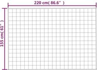 vidaXL Verzwaringsdeken 155x220 cm 7 kg Badstof Blauw