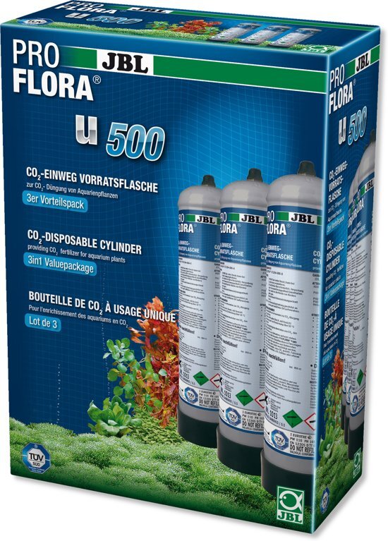 JBL Dier JBL ProFlora 3x u500 CO2-wegwerp voorraadfles set van 3