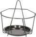 Esschert Design Balkon bloempothouder - bloembak met ophanging - zwart metaal - 22 x 21 x 20 - round