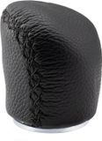 Pommeau de levier de vitesse spécial - Pommeau de levier de vitesse en cuir - Personnaliser l'intérieur de voiture - Uniquement pour verrouillage de marche arrière - Diamètre 34 mm - Noir
