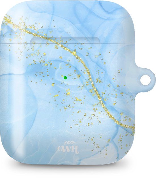 xoxo Wildhearts Airpods 1/2 Case - Marble Blue - Hardcase - Shockproof - In-ear Headphones