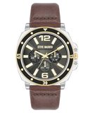 Steve Madden Herenhorloge, tweekleurig/grijs