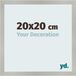 yd. Cadre photo 20x20 cm Argent Mat MDF