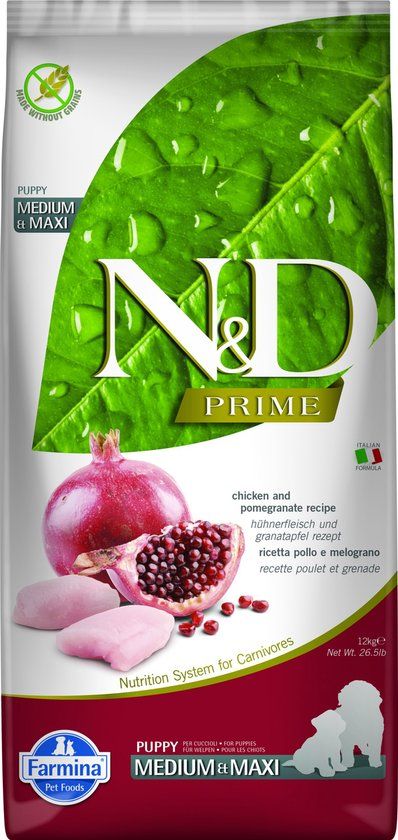 N&D Farmina N&D Prime puppyvoeding Kip medium/maxi 12 kg