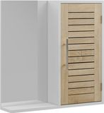 Vicco Looma Badkamerspiegelkast – 60 x 60 cm met 3 compartimenten Wit/eiken