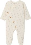 Vertbaudet 6-delige geboorteset ecru dierenprint lange mouw V-hals katoen/polyester unisex baby 80