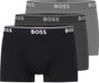 BOSS Power 3-Pack Boxershorts pour Hommes - Taille M - Gris/Anthracite/Noir
