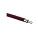 Koord García de Pou Koord eindstuk zilver Ø 3,2 x 150 cm bordeaux fluweel - 1 Un.