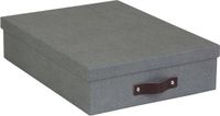 Bigso Box of Sweden Opbergdoos met deksel Bigso - Nordic Feel Grijs Leer
