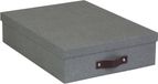 Bigso Box of Sweden Opbergdoos met deksel Bigso - Nordic Feel Grijs Leer