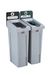 RUBBERMAID COMMERCIAL PRODUCTS 2129601 SLIM JIM RECYCLING STATION 2-STREAM ALGEMENE AFVAL/GEMENE RECYCLING