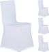 Merkloos Relaxdays Stoelhoezen - Set van 4 - Universeel - Stretch - Wit