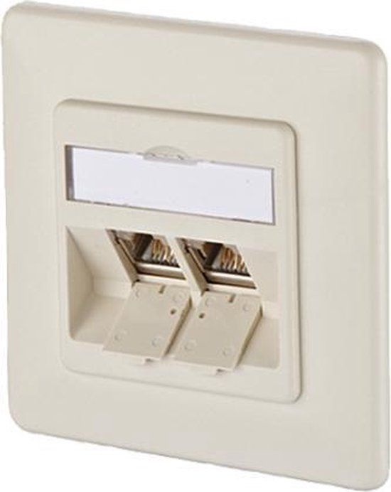 D-Link METZ CONNECT E-DAT modul 2 Port UP perlwei RAL1013