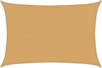 vidaXL Zonnezeil 160 g/m² rechthoekig 5x6 m HDPE zandkleurig