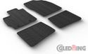 Gledring Rubbermatten passend voor Toyota Prius III 2009-2012 (T profiel 4-delig + montageclips)