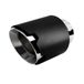 Simoni Racing Uitlaatsierstuk Rond/Schuin Matzwart+RVS - Ø116xL170mm - Montage 42-74mm