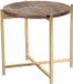 LABEL51 Dox Bijzettafel - Bruin - Hout - 40 cm Goud