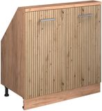 Vicco Rion Kast voor schuine wand – met 2 deuren Artisanaal eiken/Goudkraft eiken