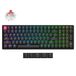 Keychron K4X-C1 Clavier mécanique RGB (Noir, Disposition américaine (QWERTY), Super Rouge, 96 %, RVB, Touches PBT Cherry Double-Shot, Bluetooth | USB-C)