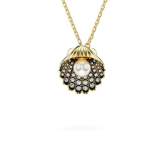 Swarovski Dames Ketting Metaal - Goud - Minimalistisch - 42 cm