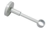 Gardinia Steun met metalen montageplaat voor gordijnroedes, voor 1 stang, gesloten, inclusief alle montage-onderdelen, Chicago-collectie, diameter: 20 mm, wit