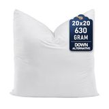 Utopia Bedding Sierkussens (set van 1, wit), 50 x 50 cm kussens voor bank, bed en bank, decoratieve vullingskussens