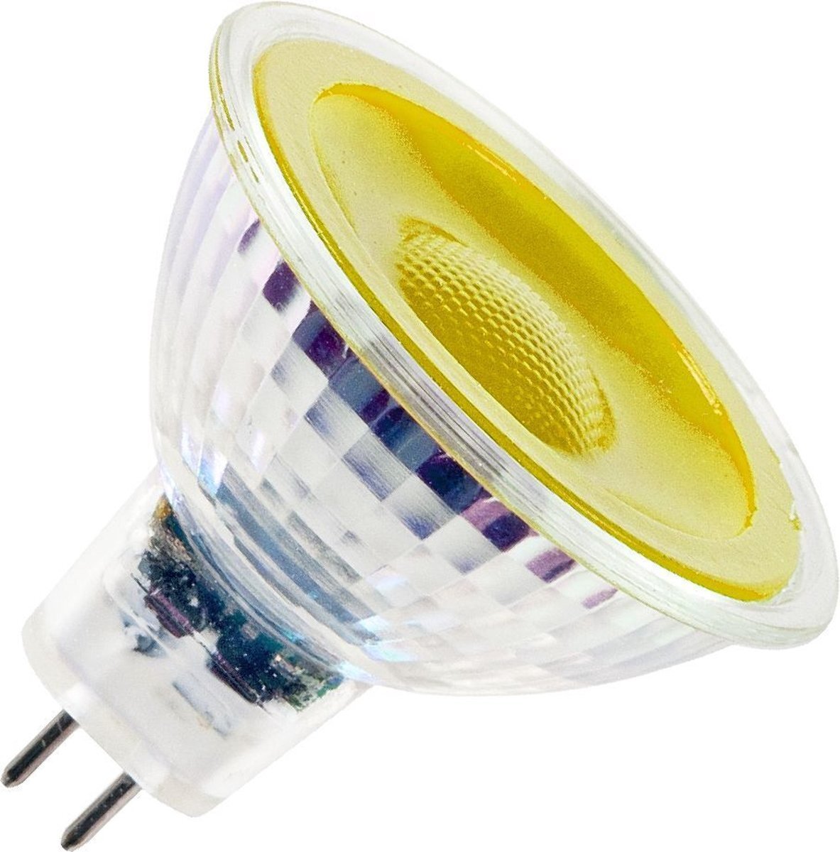 SPL reflectorlamp 12V LED geel 5W GU5,3