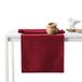 AmeliaHome Gaia Tafelloper, lotuseffect, waterdicht, bladeren-patroon, bordeauxrood, 30 x 100 cm