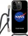 Case Company iPhone 14 Pro Hoesje met Koord - NASA - Zwart - TPU - Back Cover